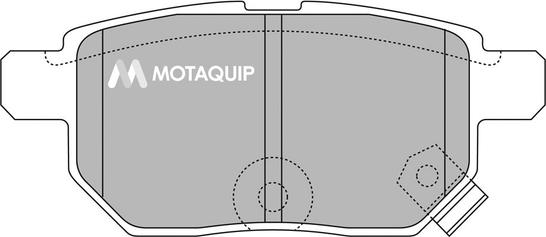 Motaquip LVXL1363 - Комплект спирачно феродо, дискови спирачки vvparts.bg