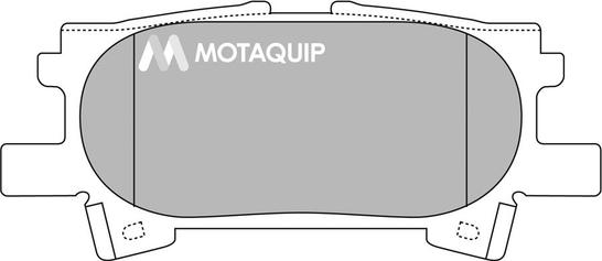 Motaquip LVXL1367 - Комплект спирачно феродо, дискови спирачки vvparts.bg