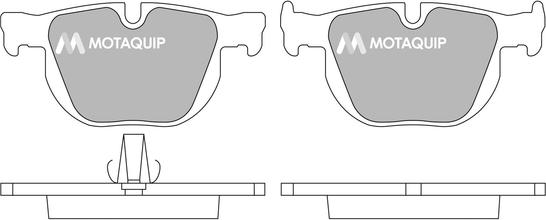 Motaquip LVXL1308 - Комплект спирачно феродо, дискови спирачки vvparts.bg
