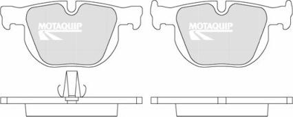 Motaquip LVXL1308 - Комплект спирачно феродо, дискови спирачки vvparts.bg