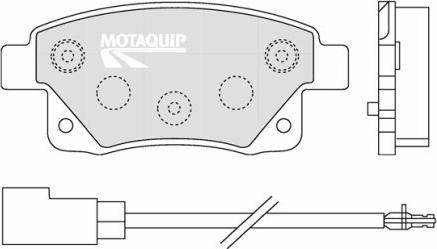 Motaquip LVXL1303 - Комплект спирачно феродо, дискови спирачки vvparts.bg