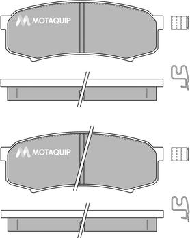 Motaquip LVXL131 - Комплект спирачно феродо, дискови спирачки vvparts.bg