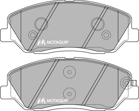 Motaquip LVXL1388 - Комплект спирачно феродо, дискови спирачки vvparts.bg
