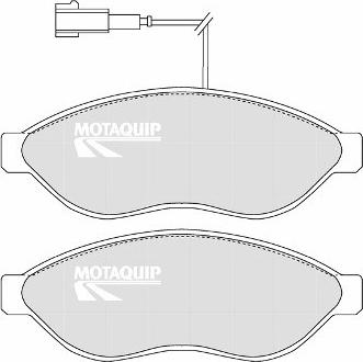 Motaquip LVXL1337 - Комплект спирачно феродо, дискови спирачки vvparts.bg