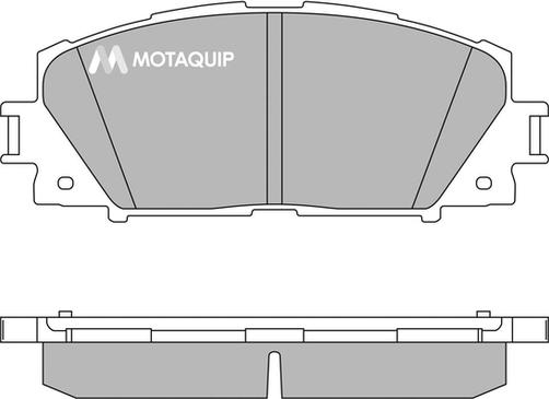 Motaquip LVXL1325 - Комплект спирачно феродо, дискови спирачки vvparts.bg