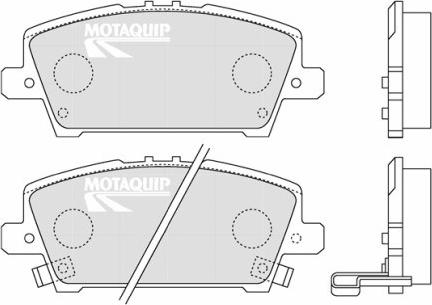 Motaquip LVXL1295 - Комплект спирачно феродо, дискови спирачки vvparts.bg