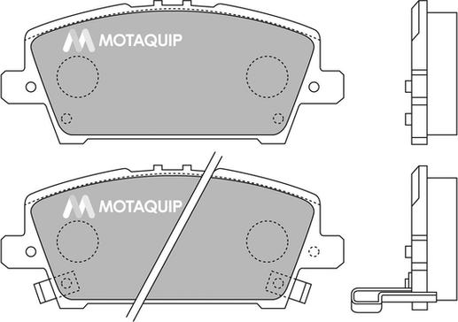 Motaquip LVXL1295 - Комплект спирачно феродо, дискови спирачки vvparts.bg