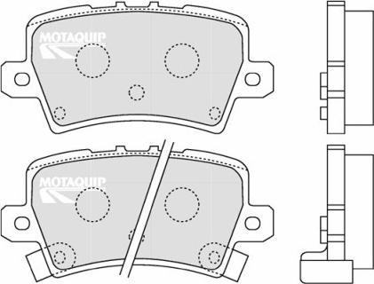 Motaquip LVXL1296 - Комплект спирачно феродо, дискови спирачки vvparts.bg