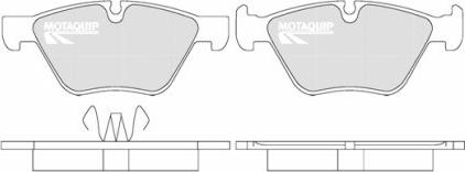 Motaquip LVXL1291 - Комплект спирачно феродо, дискови спирачки vvparts.bg