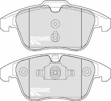 Motaquip LVXL1293 - Комплект спирачно феродо, дискови спирачки vvparts.bg