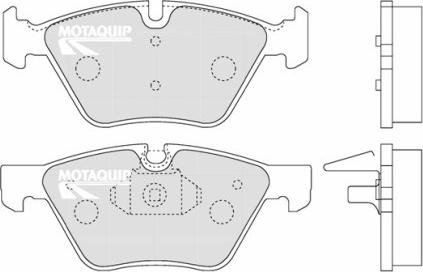 Motaquip LVXL1292 - Комплект спирачно феродо, дискови спирачки vvparts.bg