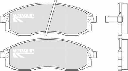 Motaquip LVXL1240 - Комплект спирачно феродо, дискови спирачки vvparts.bg