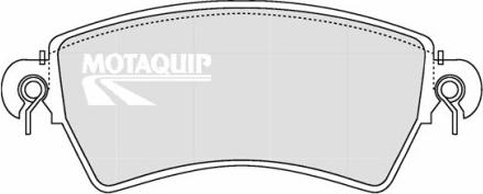 Motaquip LVXL1242 - Комплект спирачно феродо, дискови спирачки vvparts.bg