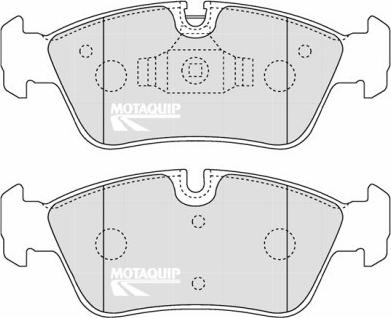 Motaquip LVXL1259 - Комплект спирачно феродо, дискови спирачки vvparts.bg