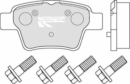 Motaquip LVXL1266 - Комплект спирачно феродо, дискови спирачки vvparts.bg