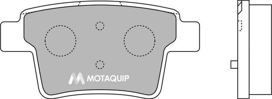 Motaquip LVXL1261 - Комплект спирачно феродо, дискови спирачки vvparts.bg