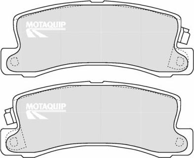 Motaquip LVXL1208 - Комплект спирачно феродо, дискови спирачки vvparts.bg