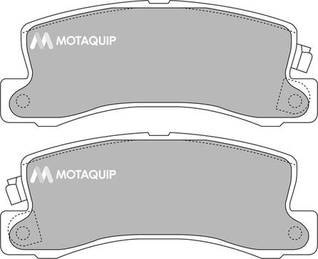 Motaquip LVXL1208 - Комплект спирачно феродо, дискови спирачки vvparts.bg