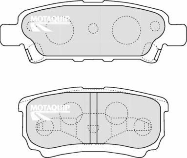 Motaquip LVXL1218 - Комплект спирачно феродо, дискови спирачки vvparts.bg