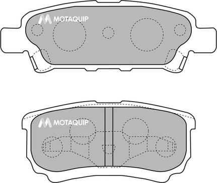 Motaquip LVXL1218 - Комплект спирачно феродо, дискови спирачки vvparts.bg