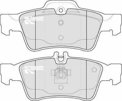 Motaquip LVXL1213 - Комплект спирачно феродо, дискови спирачки vvparts.bg