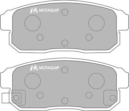 Motaquip LVXL1212 - Комплект спирачно феродо, дискови спирачки vvparts.bg
