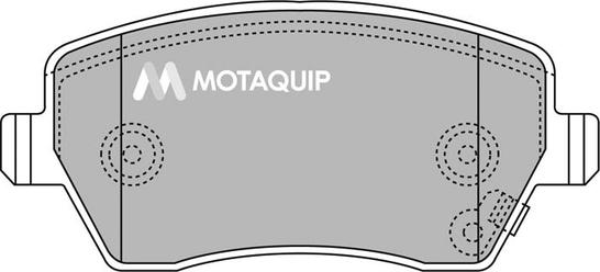 Motaquip LVXL1281 - Комплект спирачно феродо, дискови спирачки vvparts.bg