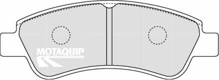 Motaquip LVXL1288 - Комплект спирачно феродо, дискови спирачки vvparts.bg