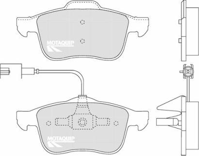 Motaquip LVXL1287 - Комплект спирачно феродо, дискови спирачки vvparts.bg