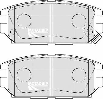 Motaquip LVXL1236 - Комплект спирачно феродо, дискови спирачки vvparts.bg