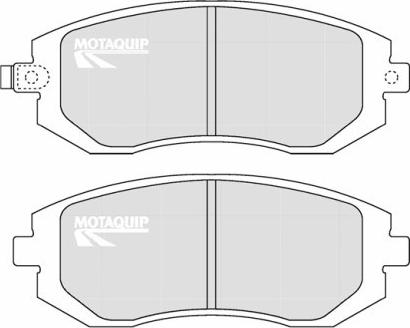 Motaquip LVXL1233 - Комплект спирачно феродо, дискови спирачки vvparts.bg