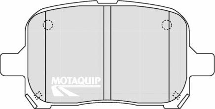 Motaquip LVXL1237 - Комплект спирачно феродо, дискови спирачки vvparts.bg