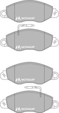 Motaquip LVXL1224 - Комплект спирачно феродо, дискови спирачки vvparts.bg