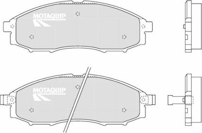 Motaquip LVXL1225 - Комплект спирачно феродо, дискови спирачки vvparts.bg