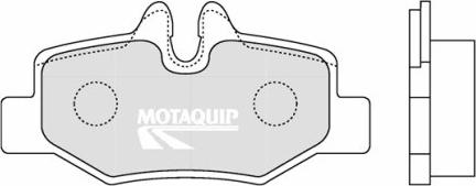 Motaquip LVXL1270 - Комплект спирачно феродо, дискови спирачки vvparts.bg