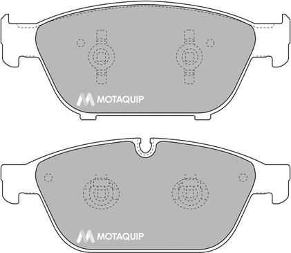 Motaquip LVXL1709 - Комплект спирачно феродо, дискови спирачки vvparts.bg