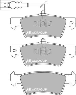 Motaquip LVXL1706 - Комплект спирачно феродо, дискови спирачки vvparts.bg