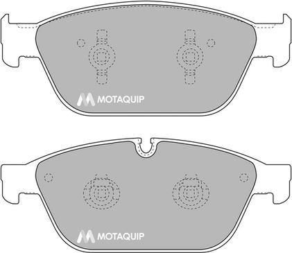 Motaquip LVXL1708 - Комплект спирачно феродо, дискови спирачки vvparts.bg