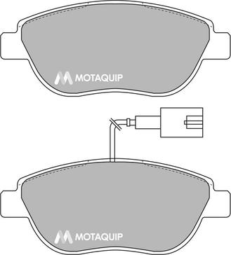 Motaquip LVXL1719 - Комплект спирачно феродо, дискови спирачки vvparts.bg