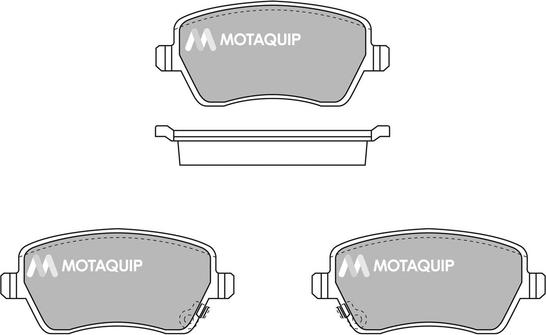 Motaquip LVXL1710 - Комплект спирачно феродо, дискови спирачки vvparts.bg