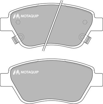 Motaquip LVXL1711 - Комплект спирачно феродо, дискови спирачки vvparts.bg