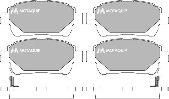 Motaquip LVXL1713 - Комплект спирачно феродо, дискови спирачки vvparts.bg