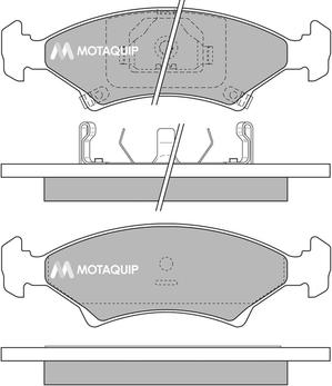 Motaquip LVXL178 - Комплект спирачно феродо, дискови спирачки vvparts.bg