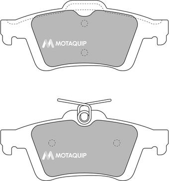 Motaquip LVXL1720 - Комплект спирачно феродо, дискови спирачки vvparts.bg