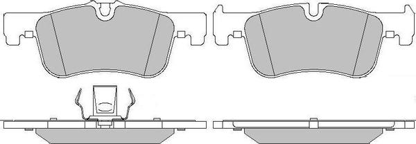 Motaquip LVXL1728 - Комплект спирачно феродо, дискови спирачки vvparts.bg