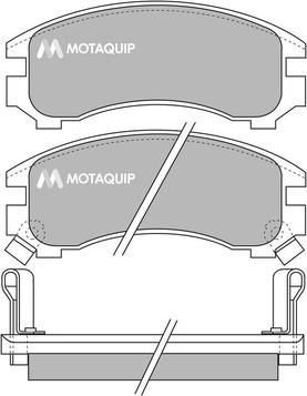 Motaquip LVXL841 - Комплект спирачно феродо, дискови спирачки vvparts.bg