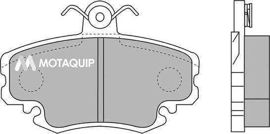 Motaquip LVXL848 - Комплект спирачно феродо, дискови спирачки vvparts.bg