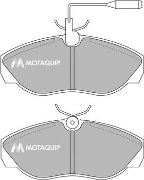 Motaquip LVXL889 - Комплект спирачно феродо, дискови спирачки vvparts.bg