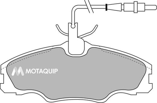 Motaquip LVXL887 - Комплект спирачно феродо, дискови спирачки vvparts.bg