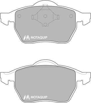 Motaquip LVXL873 - Комплект спирачно феродо, дискови спирачки vvparts.bg